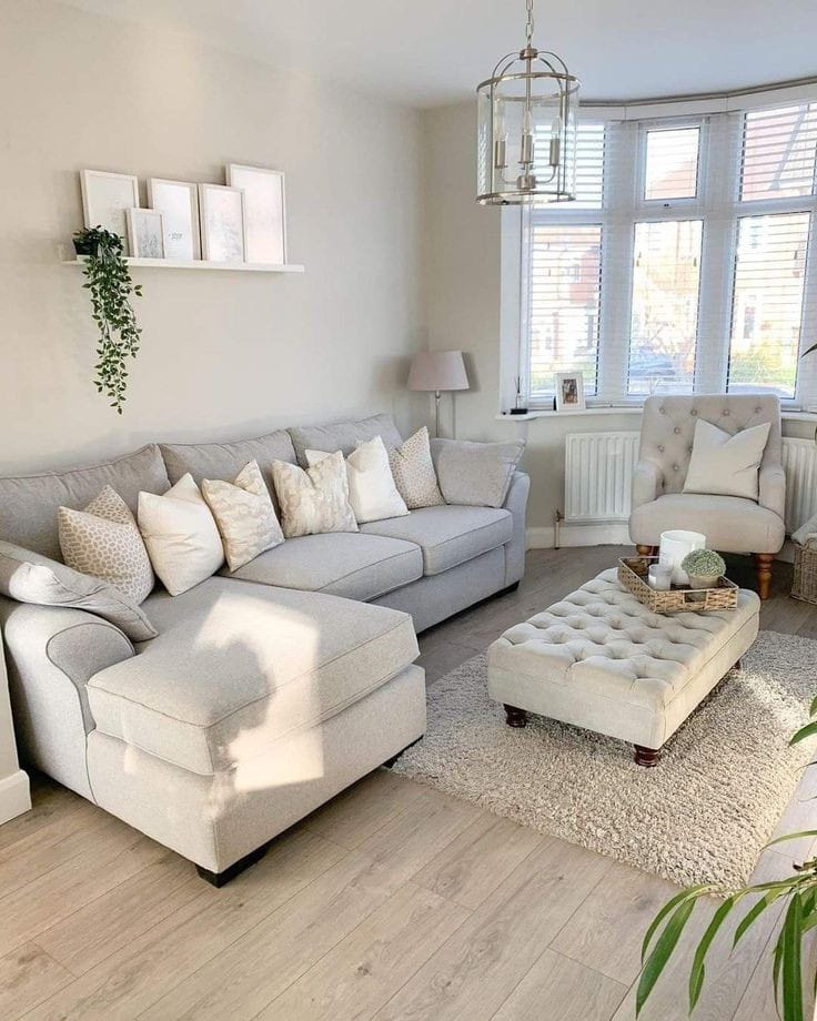 Modern L-shaped sofa