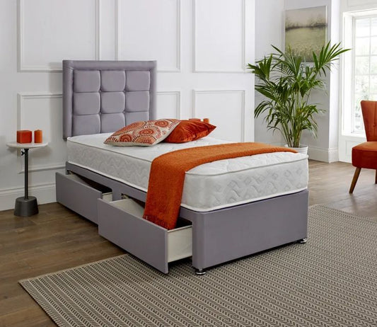 Single Divan Bed with Storage – Modern, Durable & Space-Saving Design