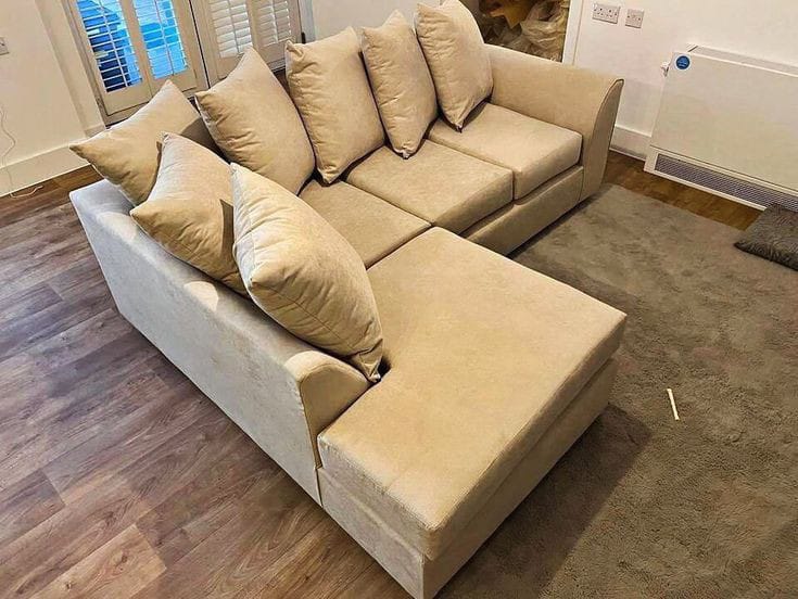 L-Shaped Luxury Fabric Sofa