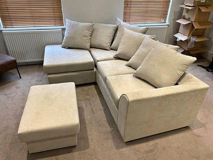 L-Shaped Luxury Fabric Sofa