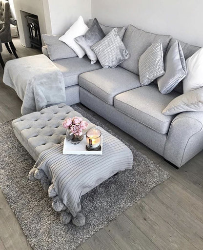Luxury L-Shape Fabric Sofa