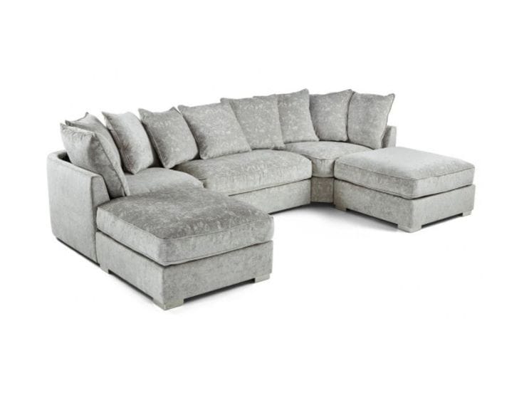 Luxury U-Shape Fabric Sofa