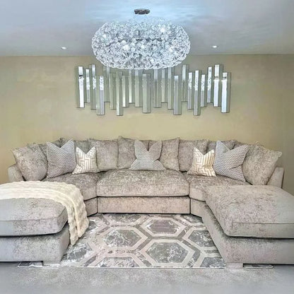 Luxury U-Shape Fabric Sofa