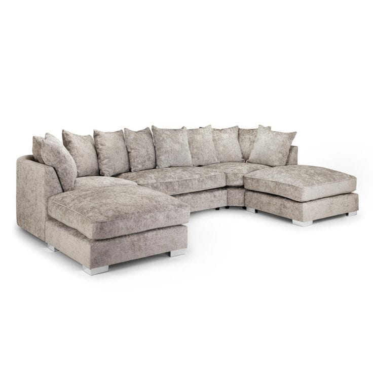 Luxury U-Shape Fabric Sofa